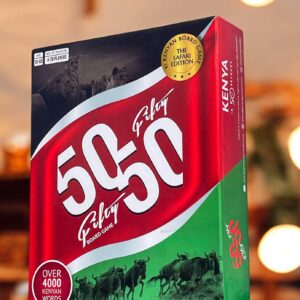 50-50 Kenyan Board Game: Safari Edition